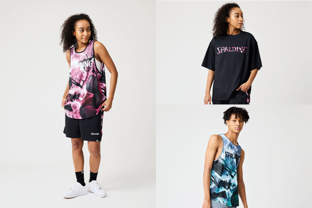 TIE DYE COURT人気のタイダイ柄とバスケットシーンの