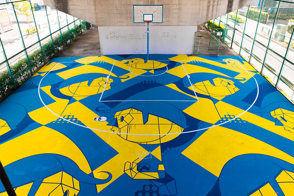 go parkey_ゴーパーキー_アートコート_spalding_スポルディング